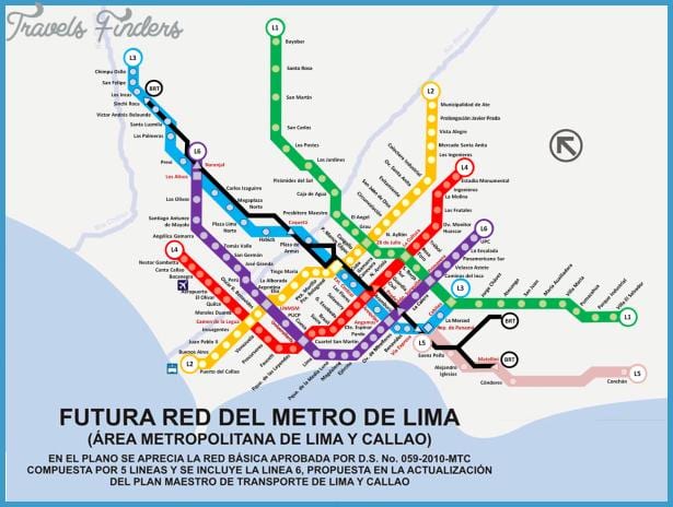 แผนที่ของ metropolitano ไลม่า