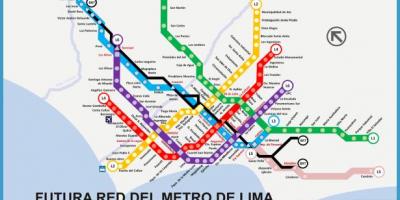 แผนที่ของ metropolitano ไลม่า