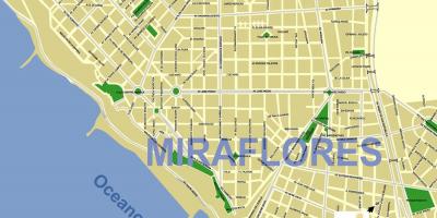 Miraflores แผนที่ไลม่า